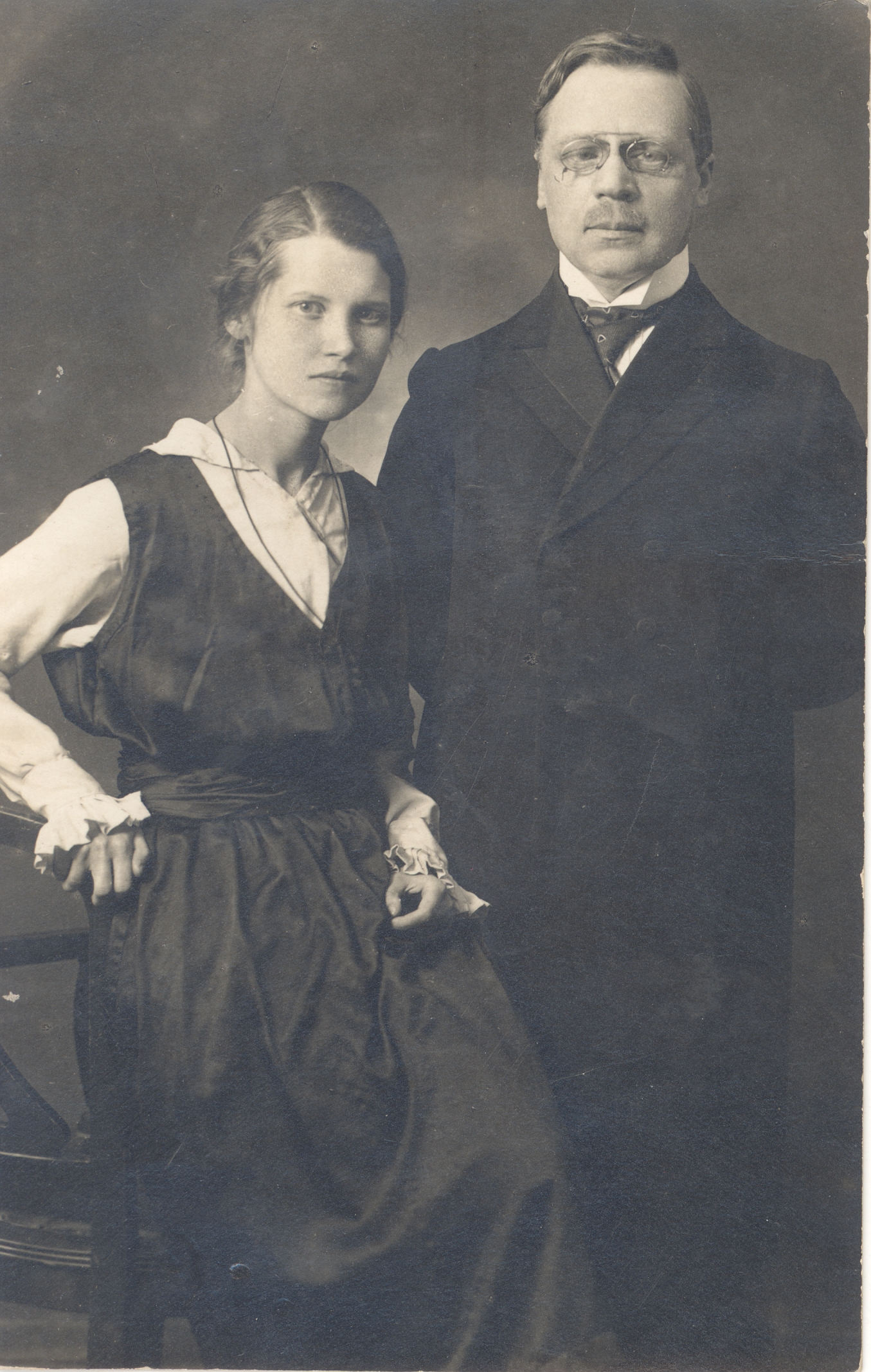 Ed. Hubel and Vanda Hubel on Wedding Day V 1916