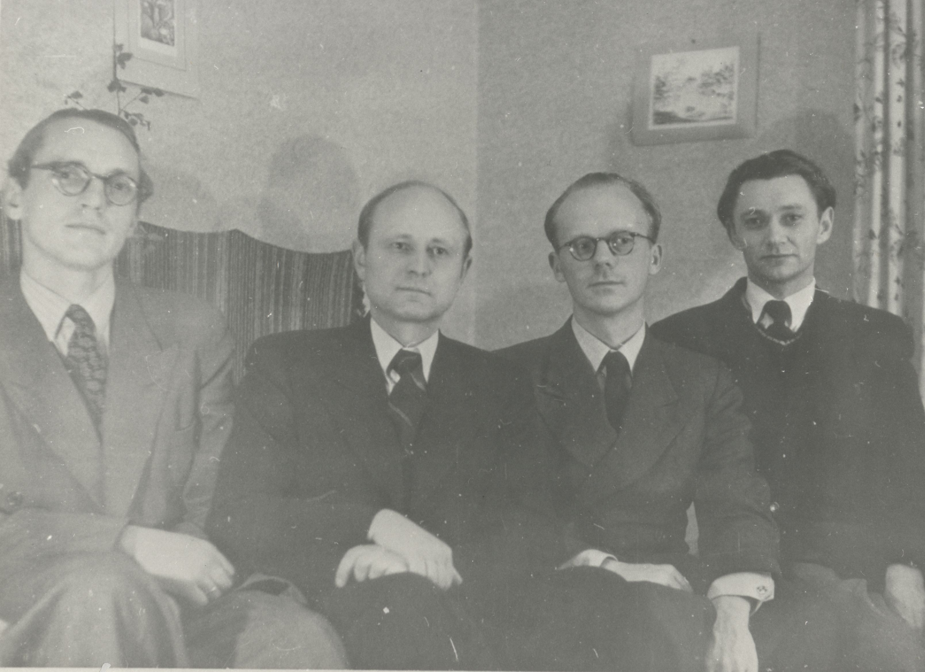 R. Jalakas, e. Laid, a. Mägi, K. Ristikivi 1946.