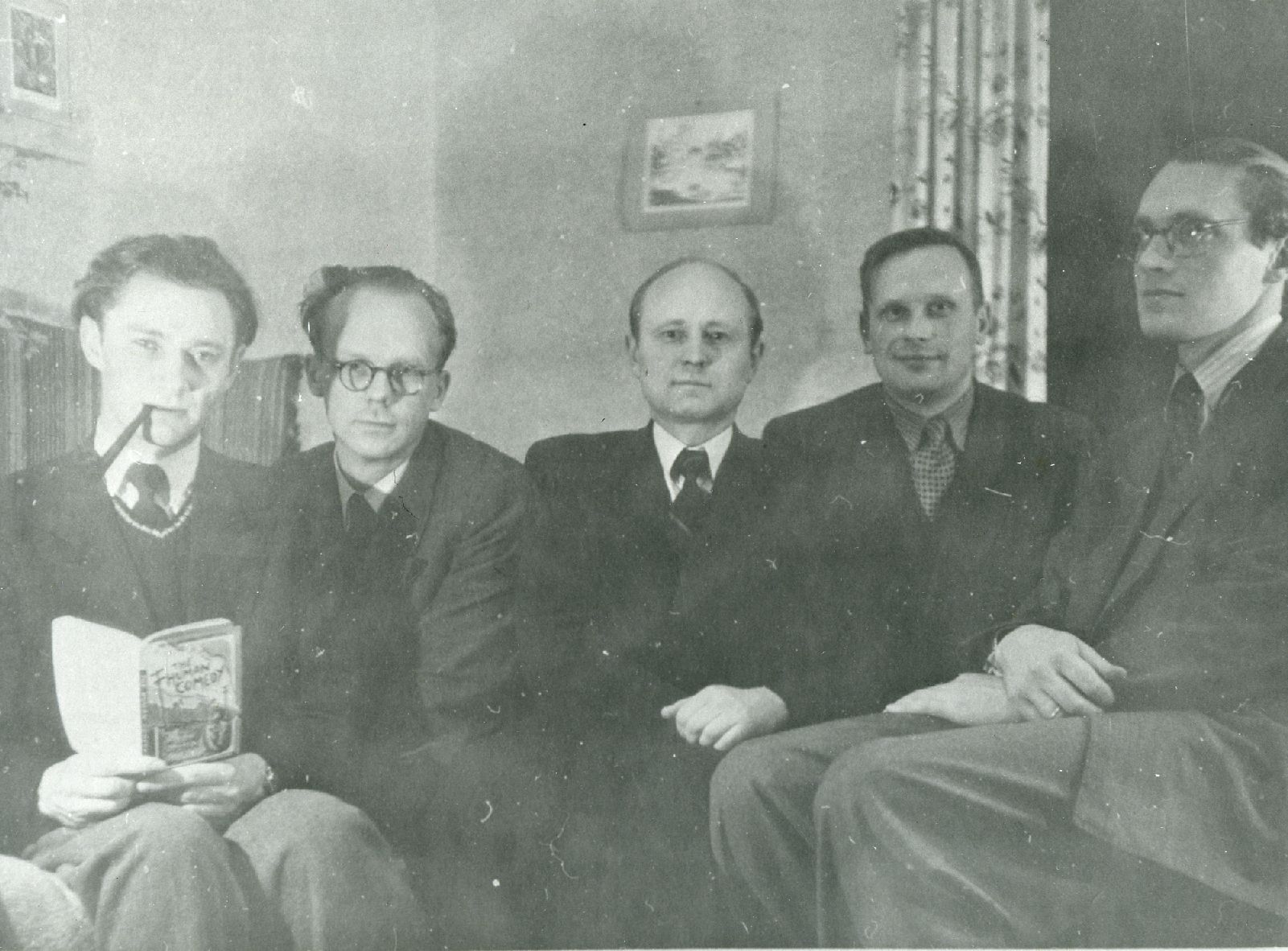 K. Ristikivi, a. Mägi, e. Laid, V. Uibopuu, R. Jalakas 1946