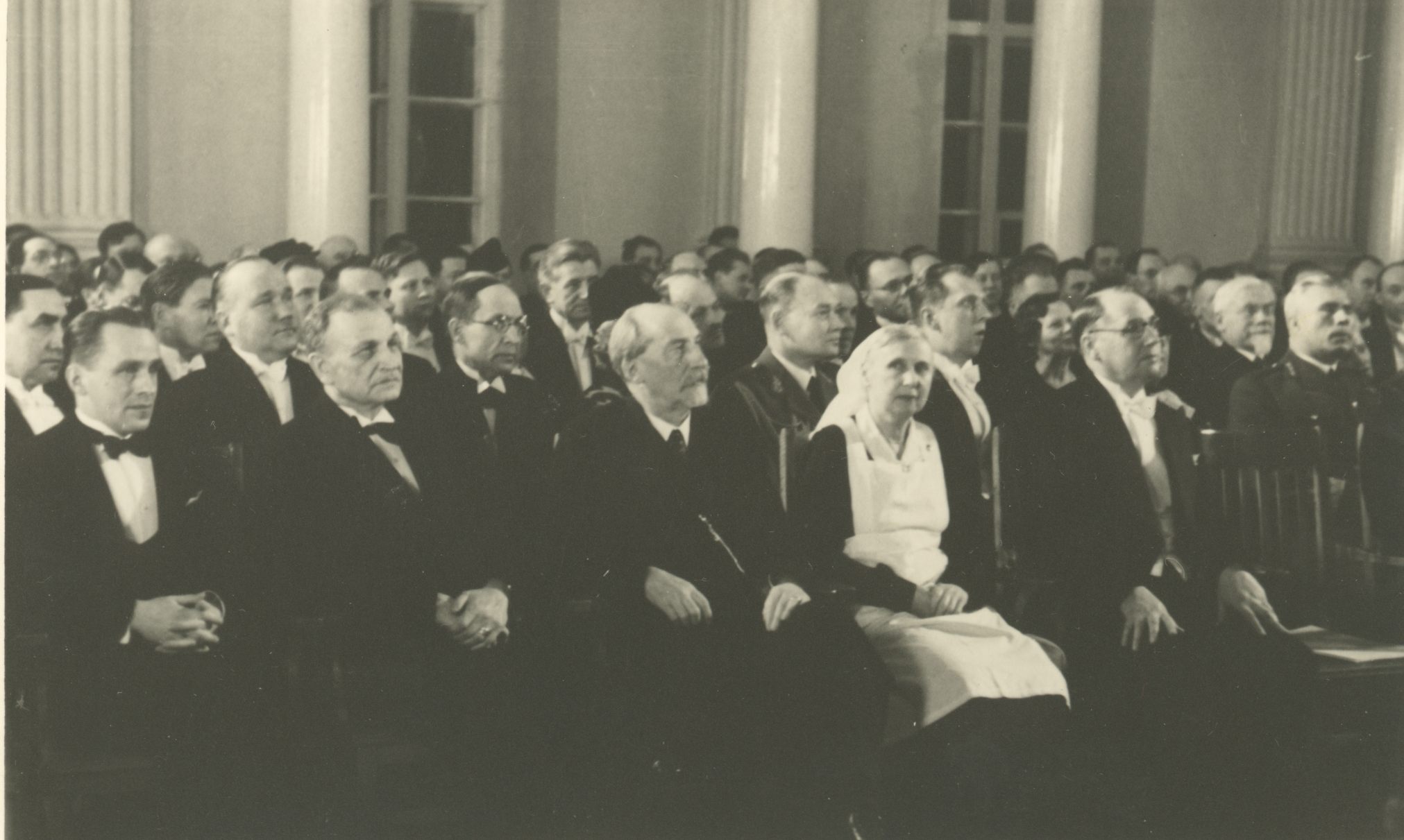 Be at the celebrations at the university. J. Kõpp - from left 2.