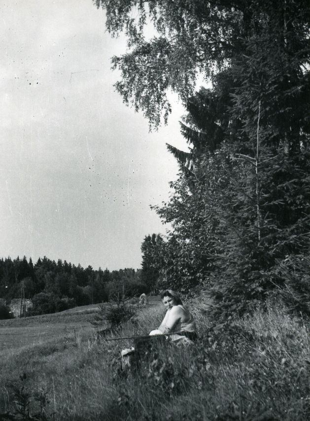 Betti Alver burning [in early 1950]