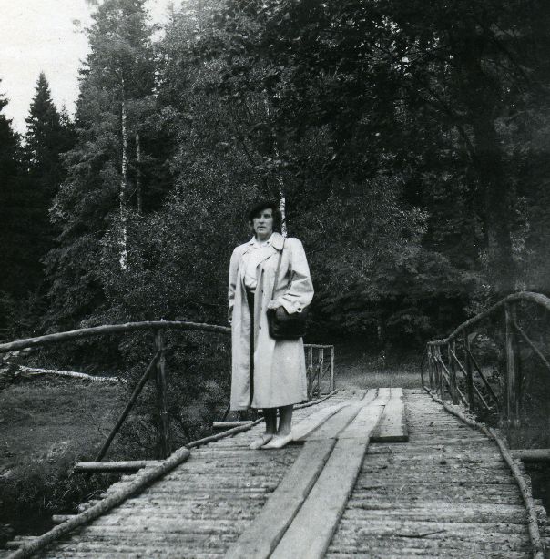 Betti Alver in White Forest in the early 1950s