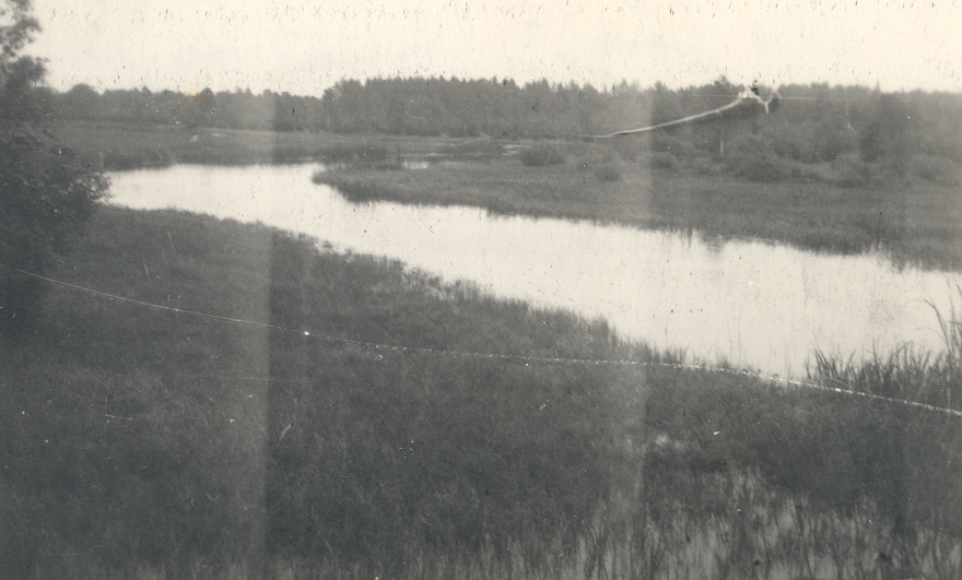 Ao River at the manor. 1949
