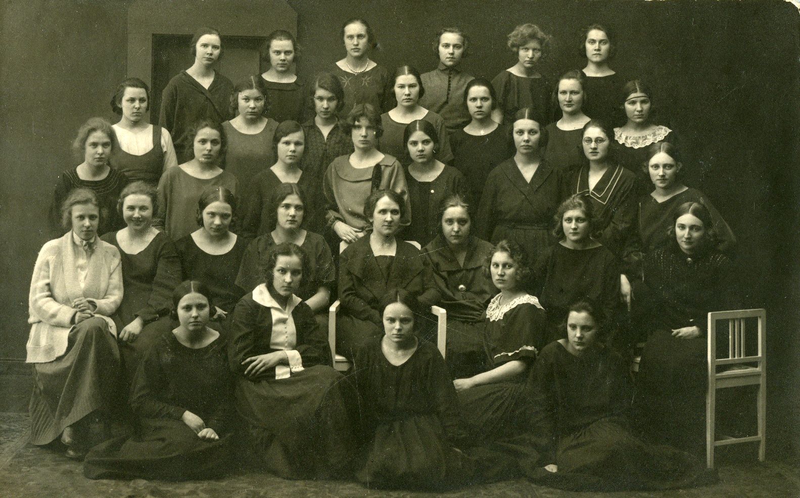 Students of E.N.K.S Gymnasium of Daughters - Class IXa 1923/24