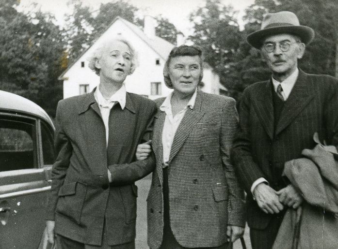 Elo Tuglas, Betti Alver and Friedebert Tuglas Ahjal 12th seventh of 1955