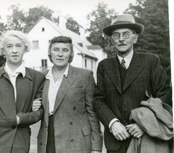 Elo Tuglas, Betti Alver and Friedebert Tuglas Ahjal 12th Sep. 1956