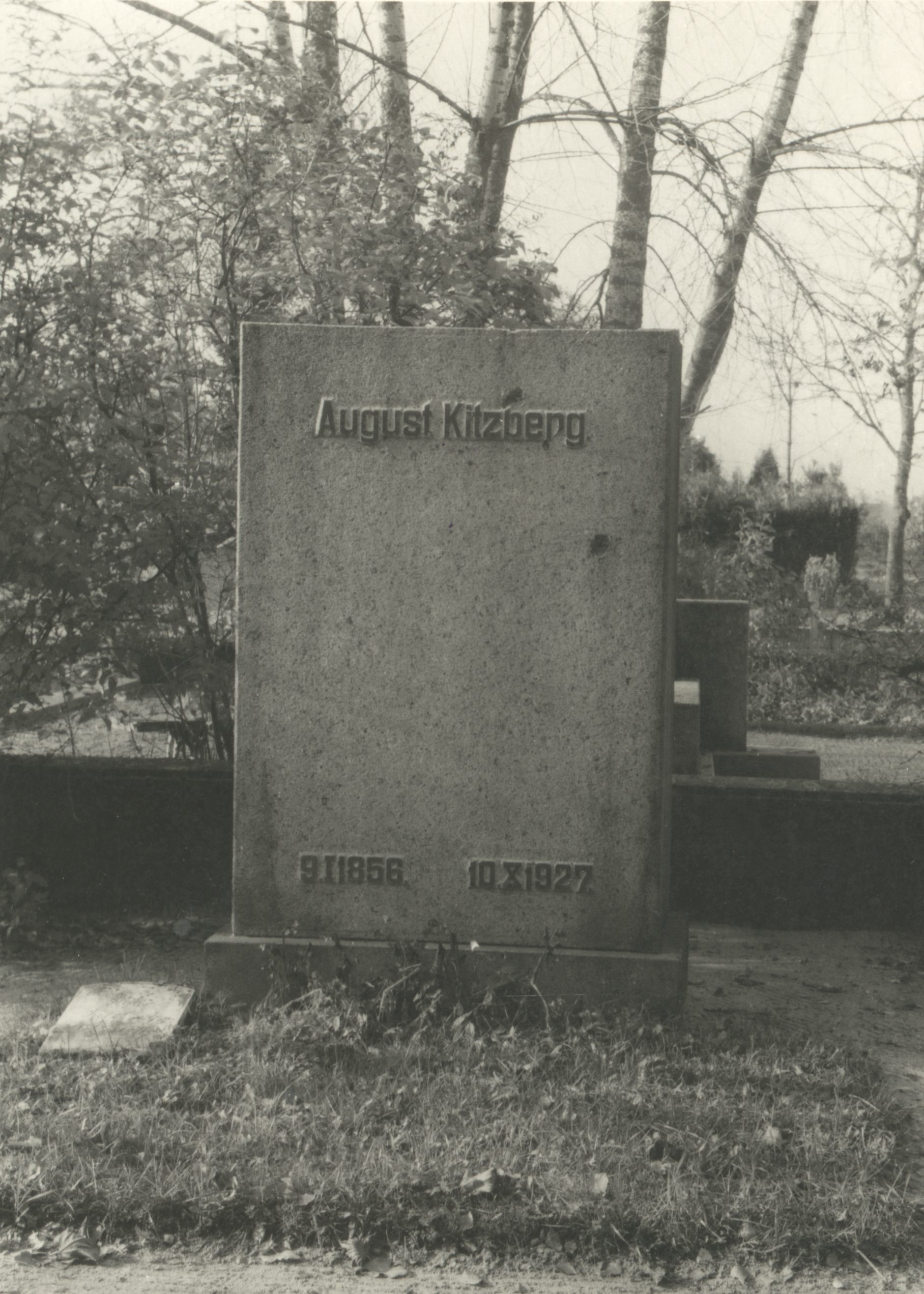 A. Kitzberg's graveyard at Tartu cemetery