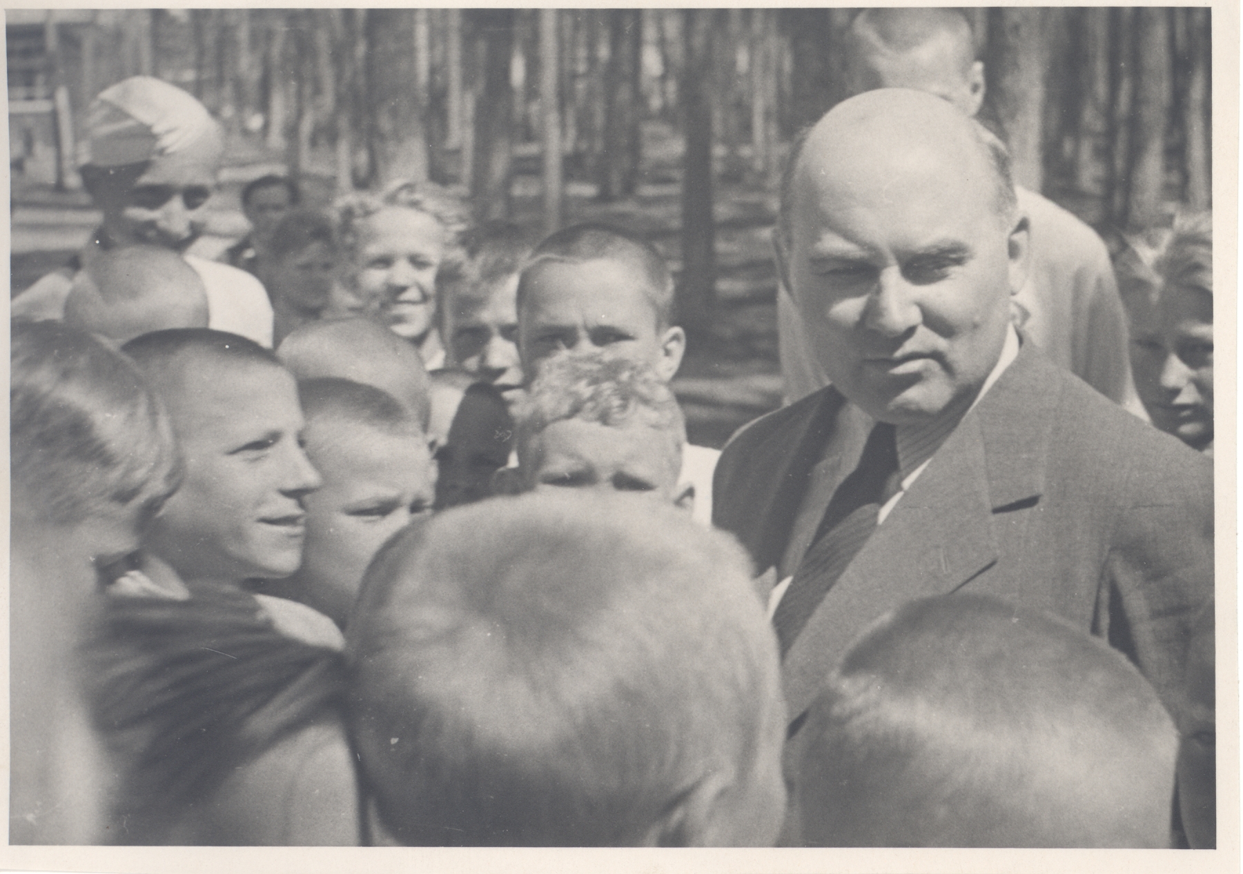 Johannes Vares-Barbarus in Vääna camp (?) 1949 (?)