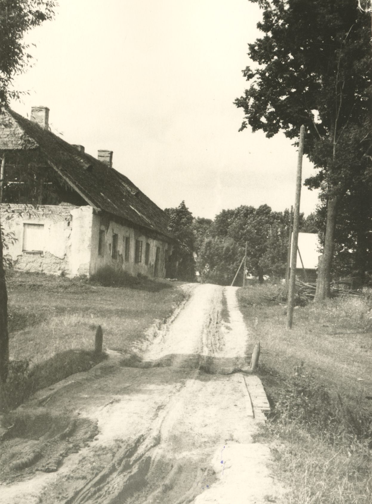 The house in Kalkun, where a. Kitzberg worked in 1961.