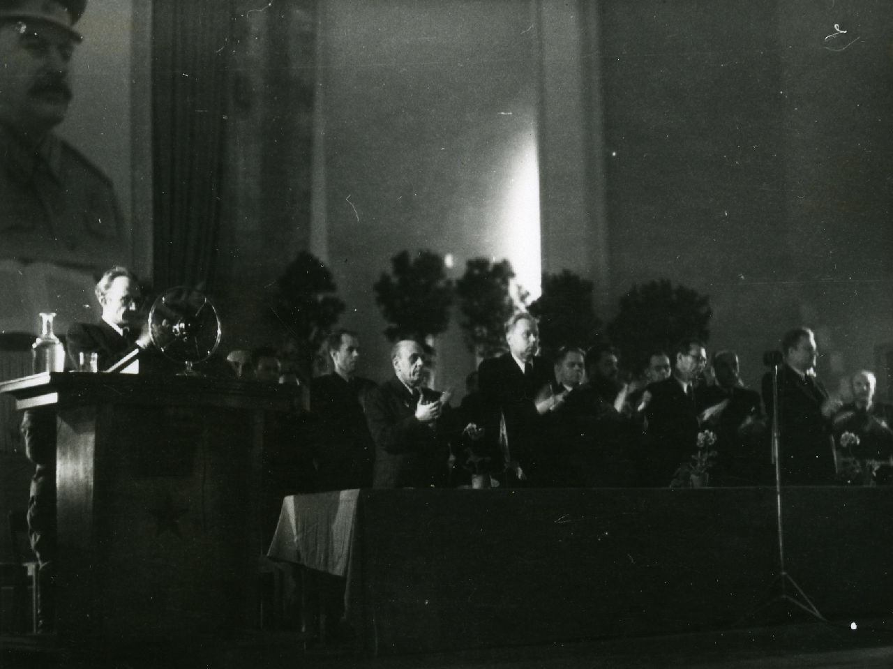 Paul Viiding speaks at the I congress of Estonian Soviet writers
