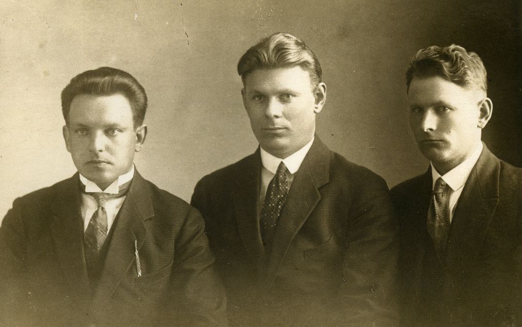 ADI Erga, Juhan Eigo and Jaan Kurn approx. 1926-1927 a