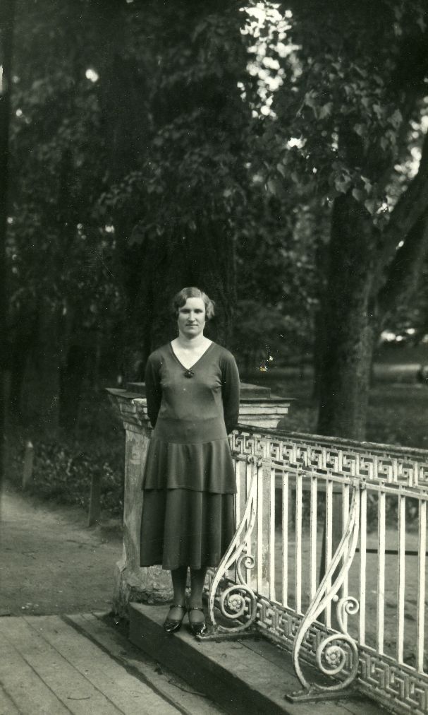 Jaan Kurn's wife Elise Kurn in Tartu in 1932
