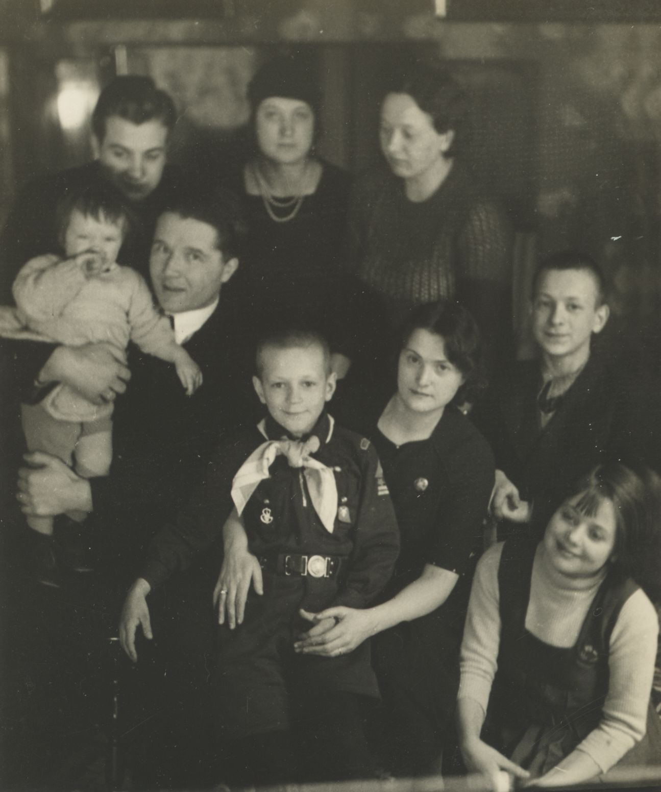 Juhan Jaik with family (three unknown)