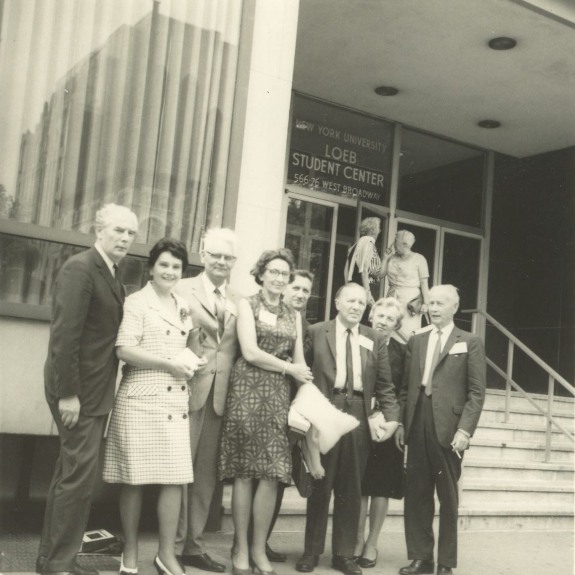 Estonian delegation at the Pen-Club Congress in 1966