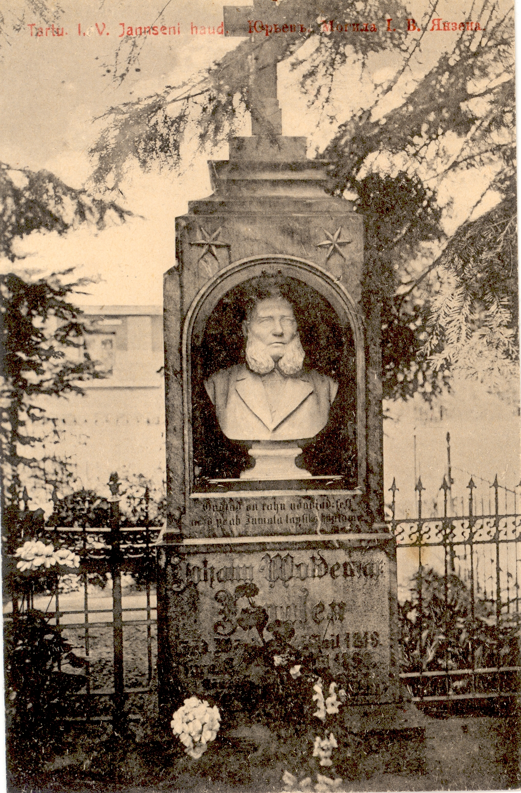 J. W. Jannsen's grave on the cemetery of Tartu Maarja