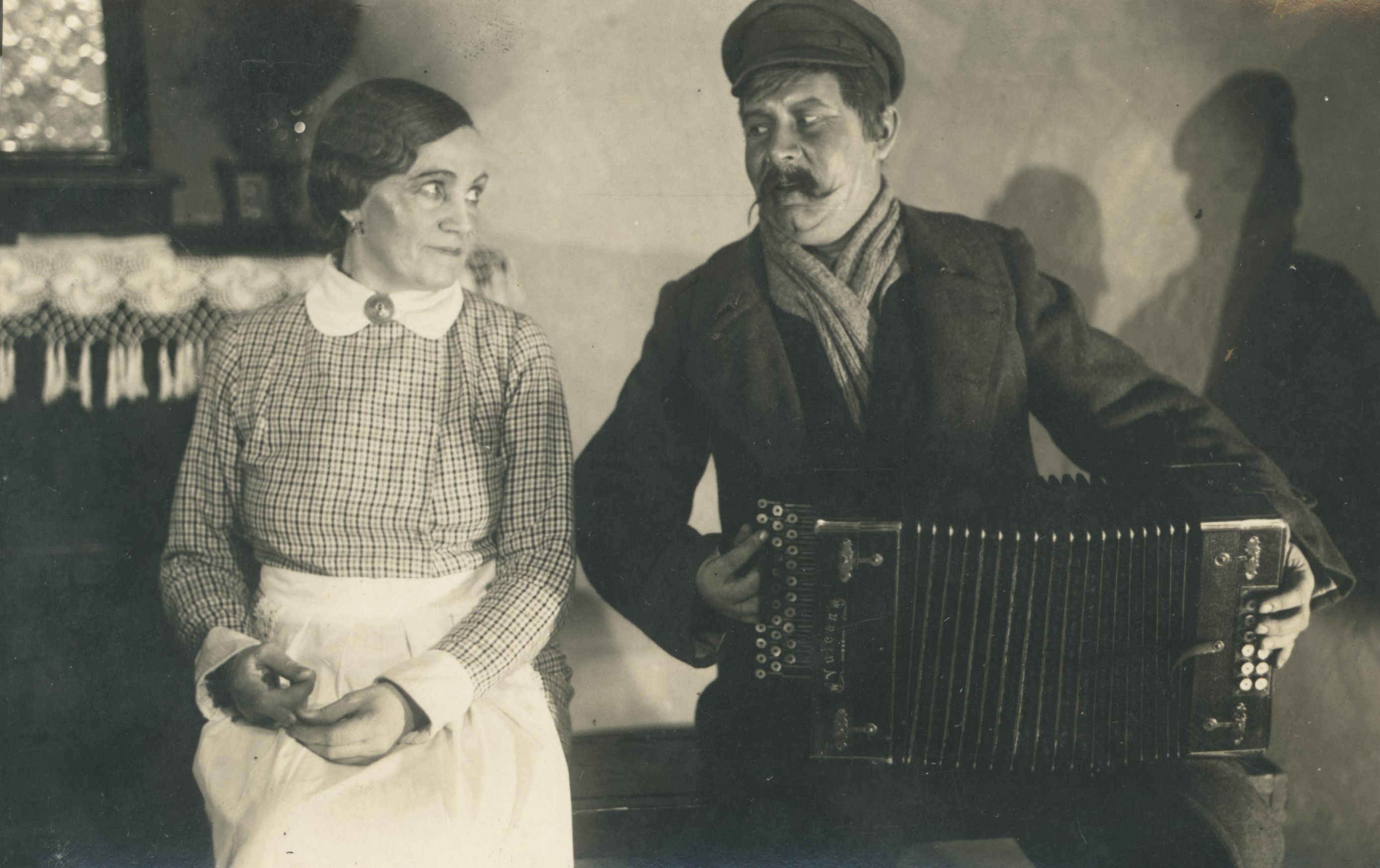 Betty Kuuskmann and Vaino from the folk of "Elava capital" "Estonia"