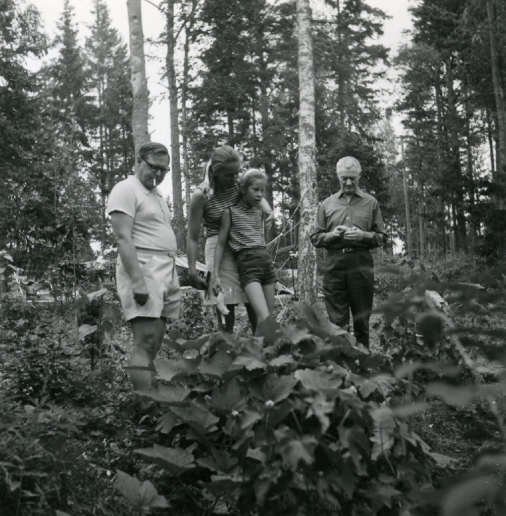 Kalju Lepik, Karl Ristikivi and others in the forest