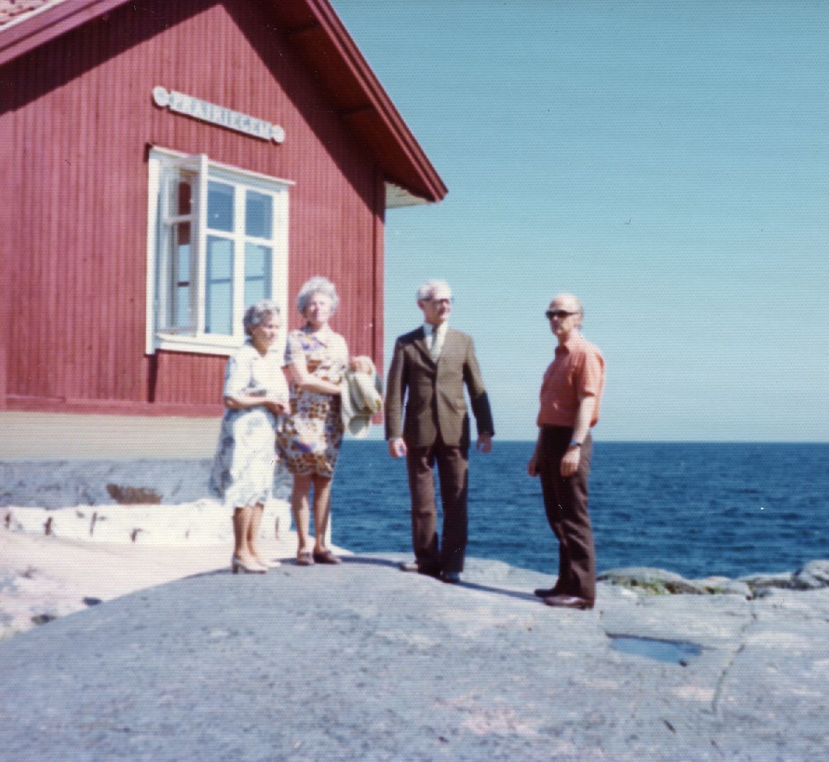 Arvo Mägi, Karl Ristikivi, Liidia Mägi and