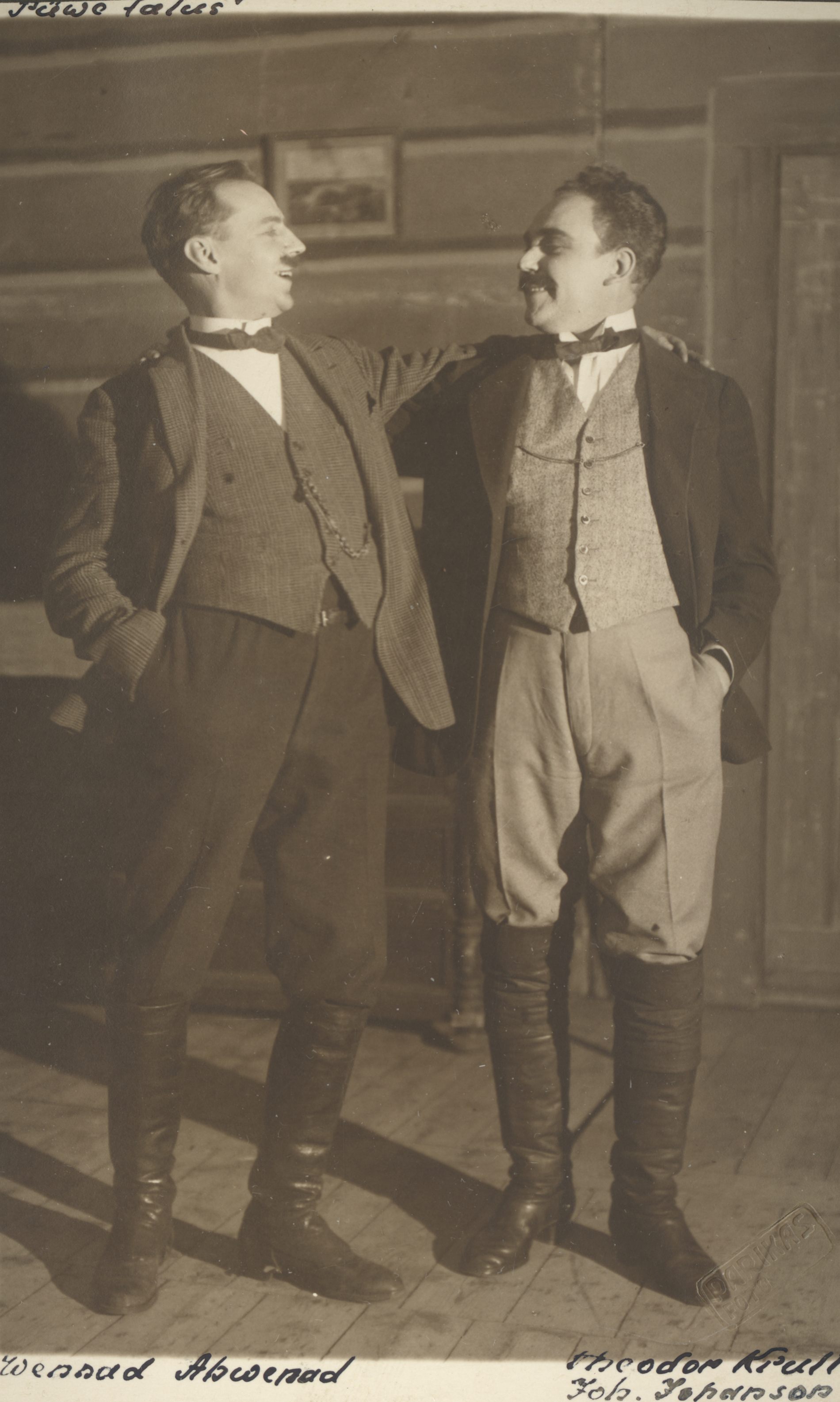 A. Kitzberg's "Püve Farm" in "Estonia" in 1926. Theodor Krull and J. Johanson (Andres and Jüri Ahvena)