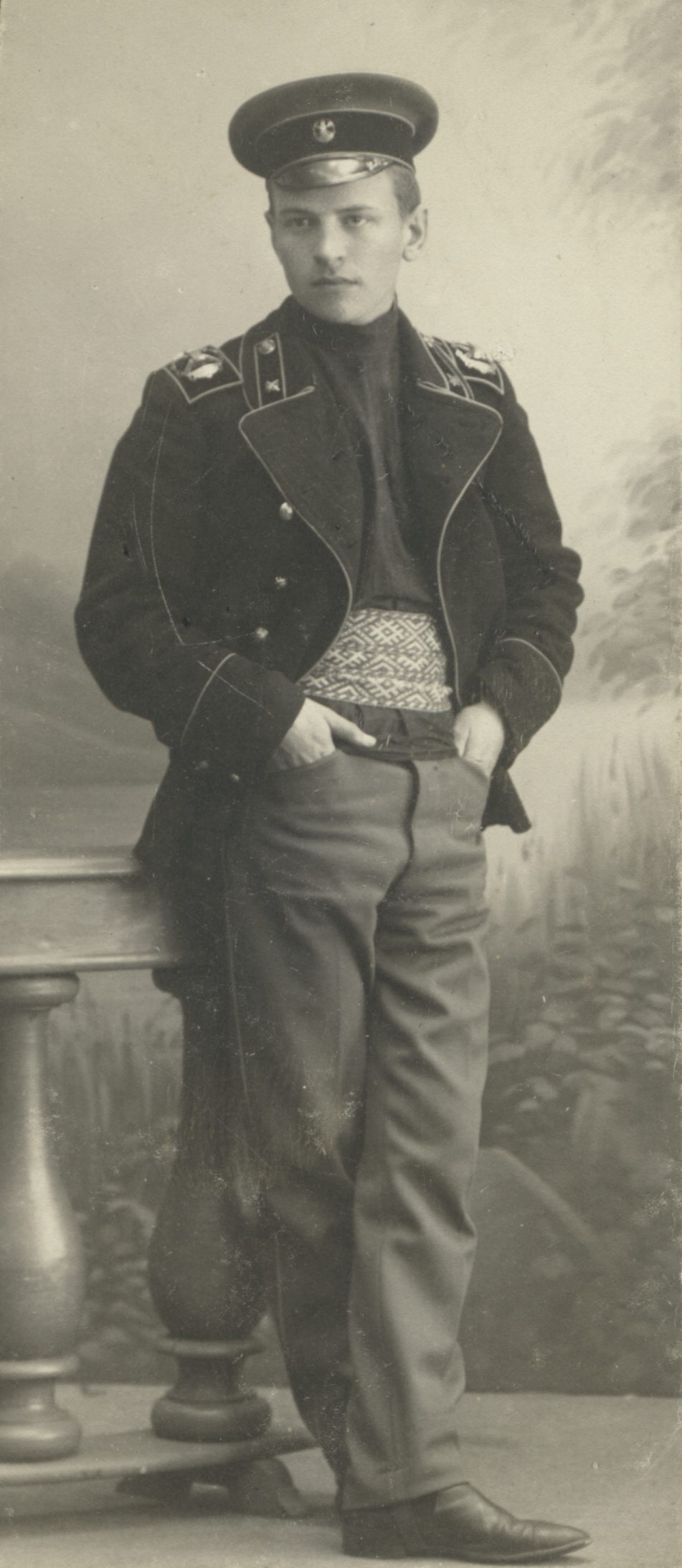 Artur Adson as a student of the Long Country School (approx. 17 years old)