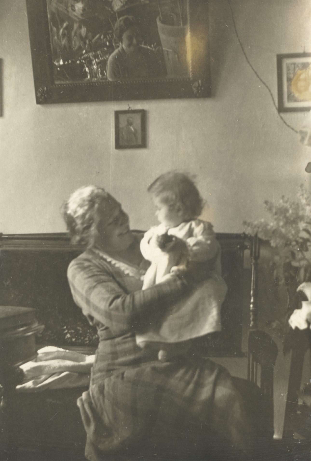 Johanna Kitzberg with her grandson