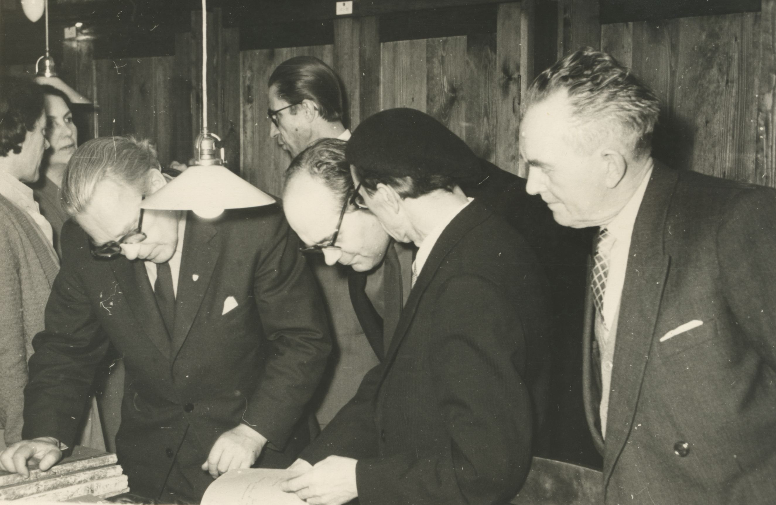 Finnish writers at the Literature Museum 3.04.1959. a