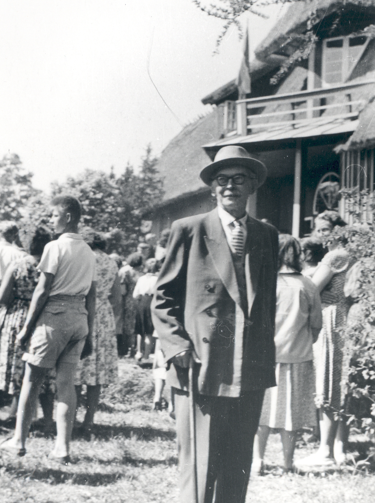 Friedebert in Tugla Ants Laikmaa House Museum opening in Taebla