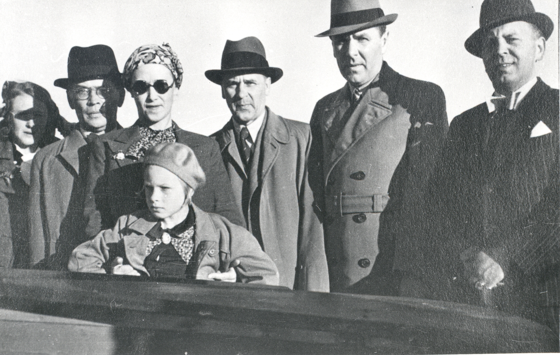 S. Oinas-Kurvits, f. Tuglas, e. Tuglas, e. Eesorg, p. Kurvits, R. Kleis, Treumann. Finland-Travel, July 1938