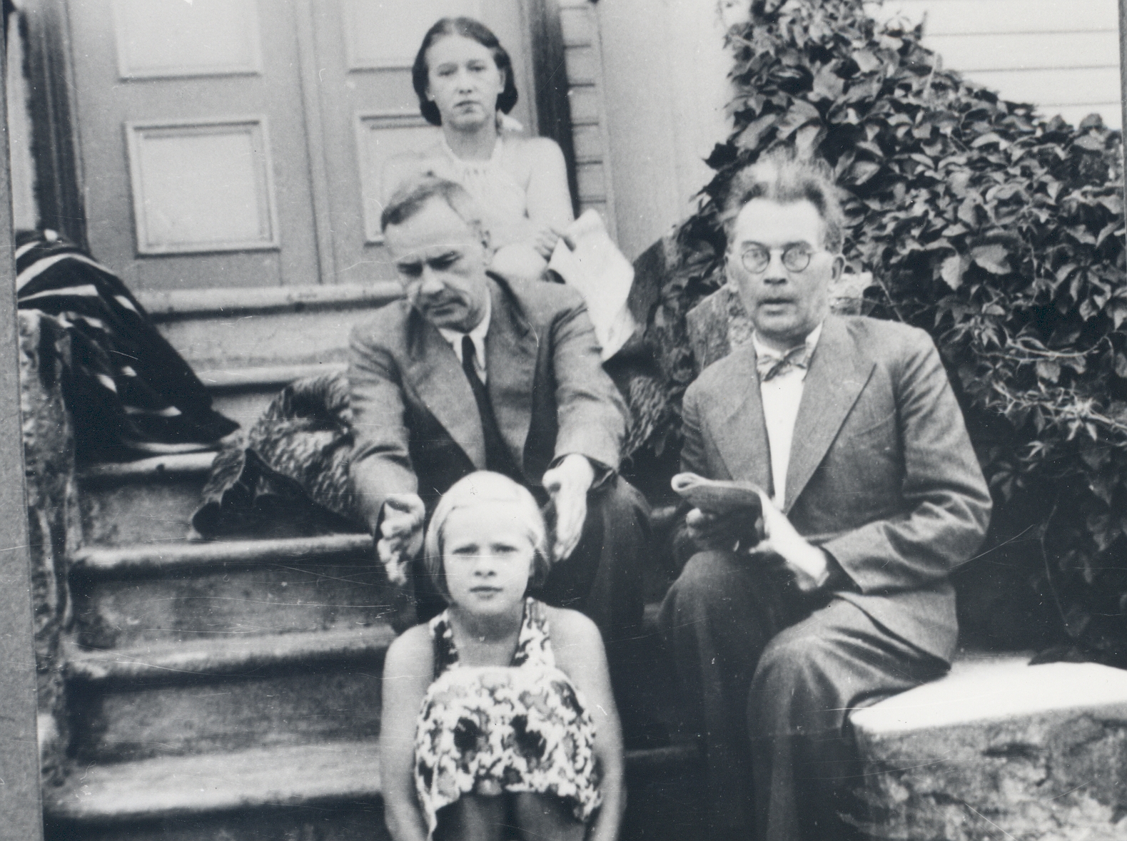 E. Eesorg, p. Kurvits, e. Tuglas, f. Tuglas Meriväljal, aug. 1939