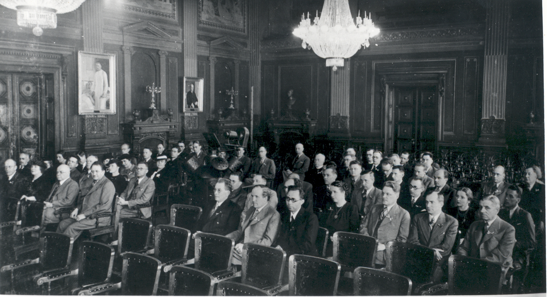 Opening meeting of the Estonian-Finnish Congress of Researchers of National Sciences in Helsinki on 1 June 1939