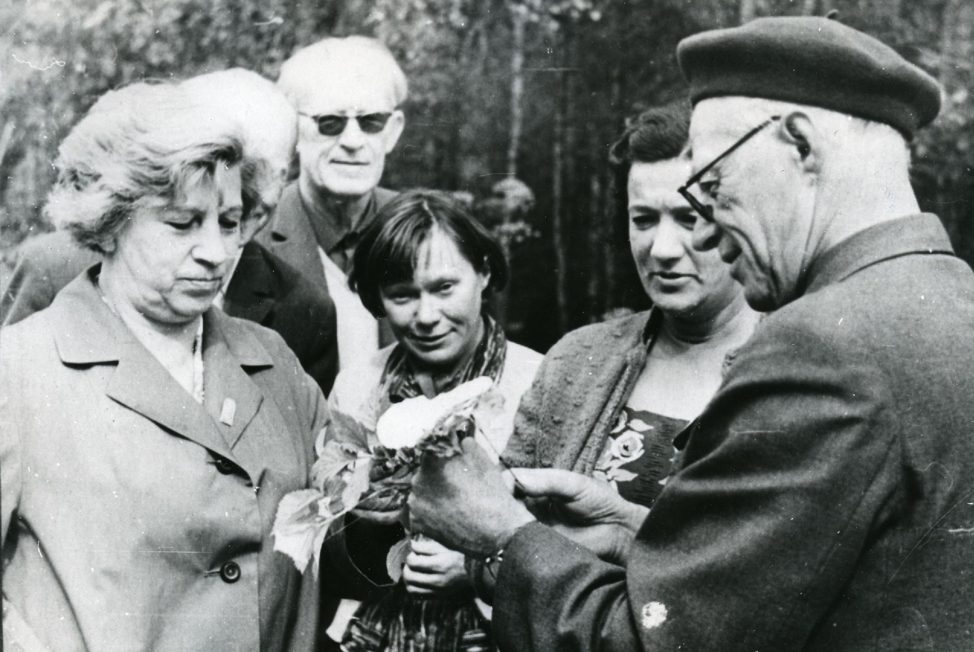 Kersti Merilaas, August Sang, Eha Lättemäe, Kiira Rebane and Rudolf Sirge Karelia in 1968.