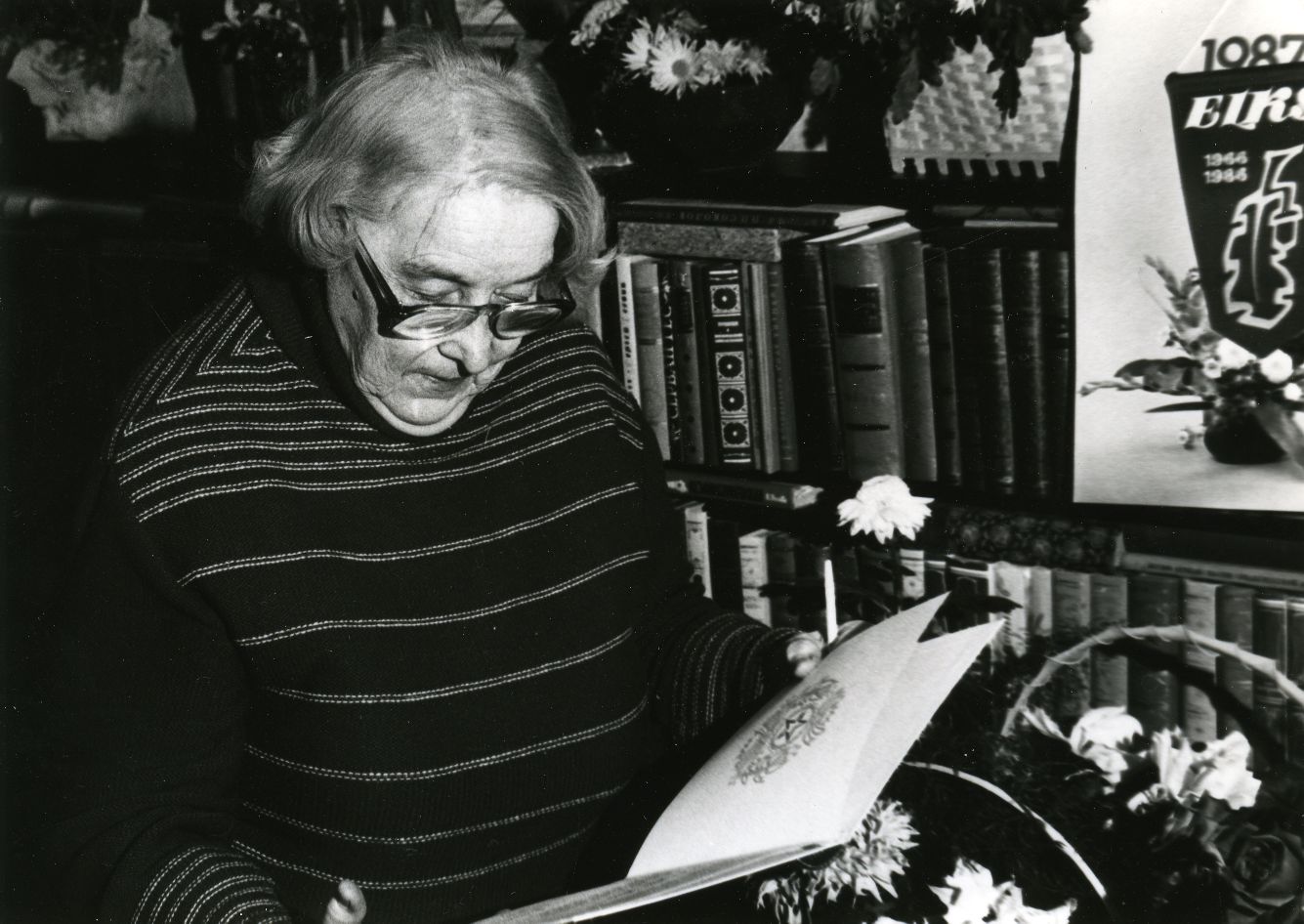 Betti Alver on his 80th anniversary on November 23, 1986.