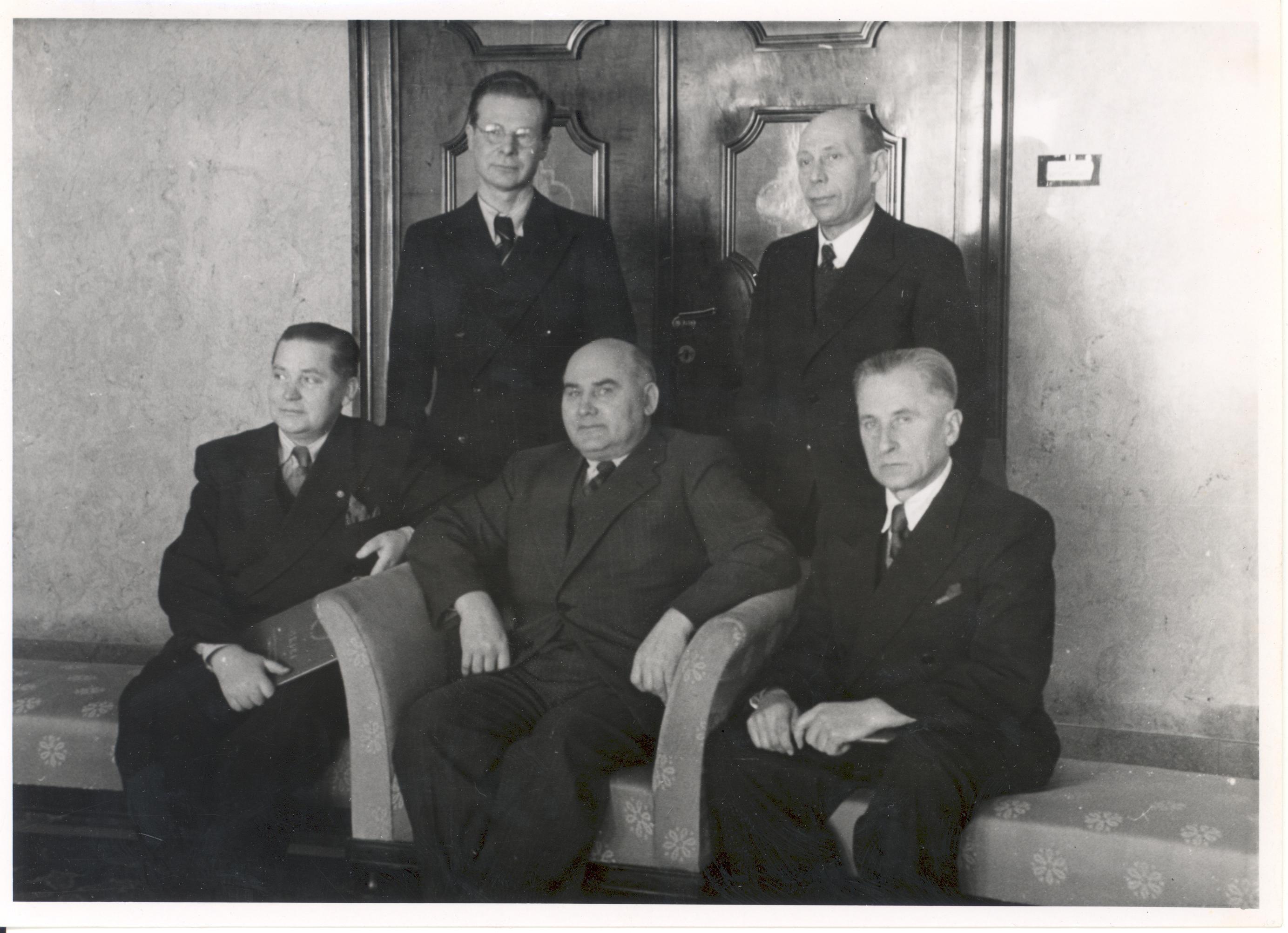 Johannes Vares-Barbarus (1st row in the middle)