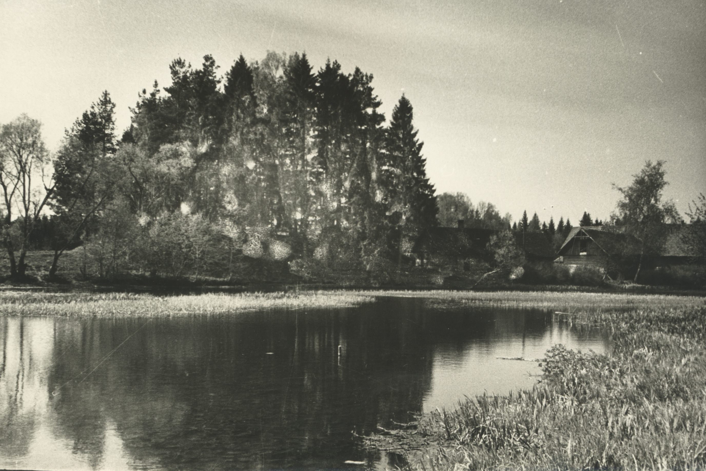 (August Kitzberg) Lake of German Vesks and Mountain of Koopavana in Karksis in 1965.
