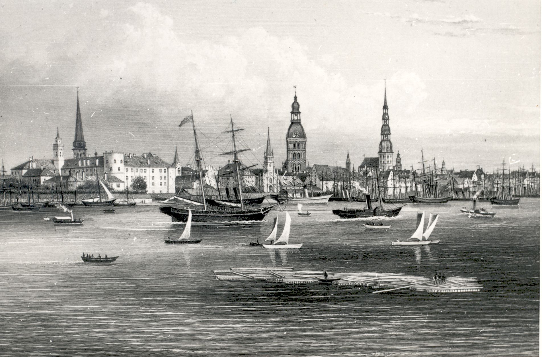 Riga view, 1866