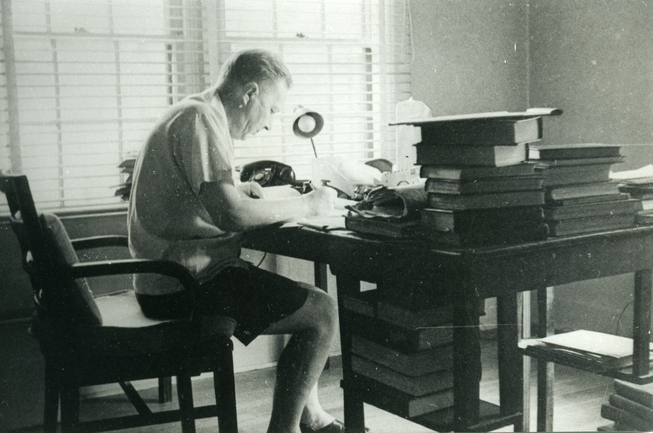 Ants Oras in his workshop