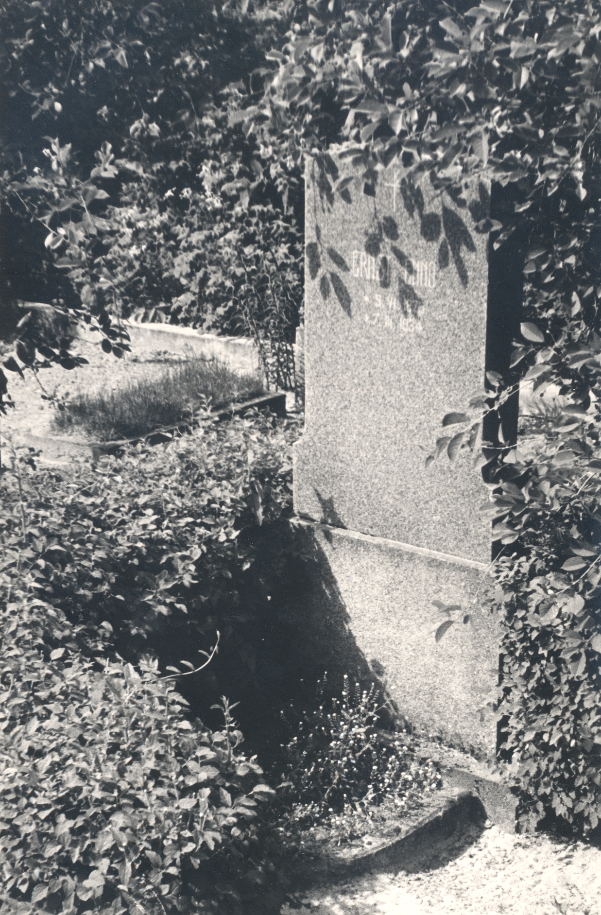 Ernst Enno grave at Haapsalu graveyard in 1963.