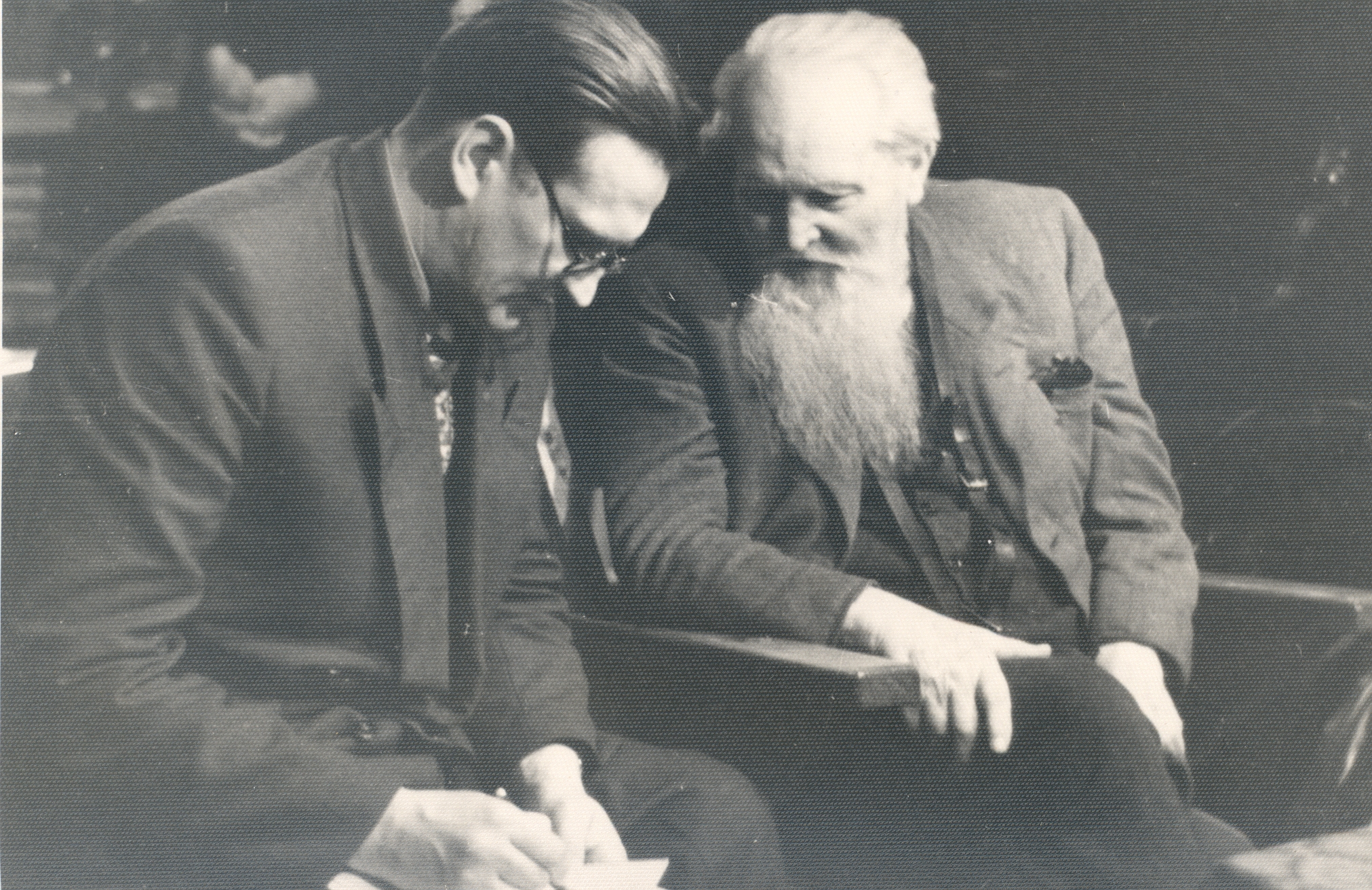 Aarne Vinkel and Ernst Peterson-Särgava 7. X 1957. a.