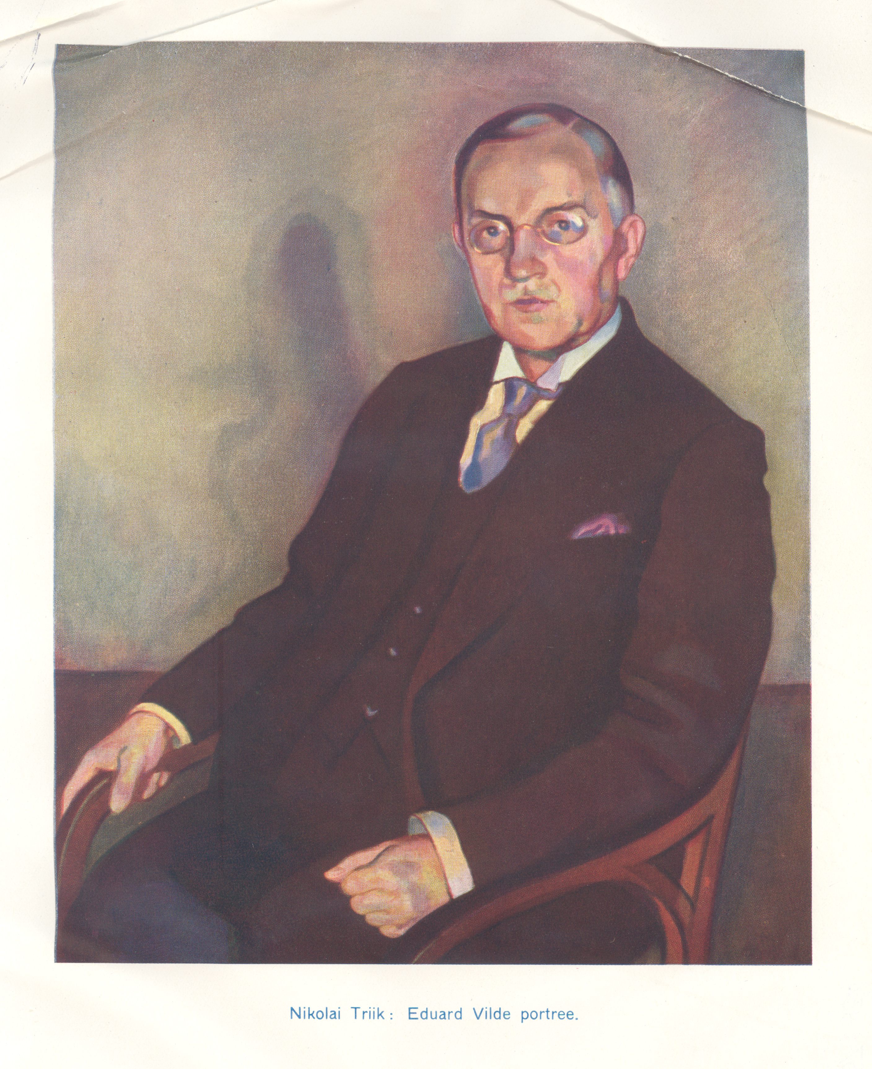 Vilde, Eduard, portrait, 1926