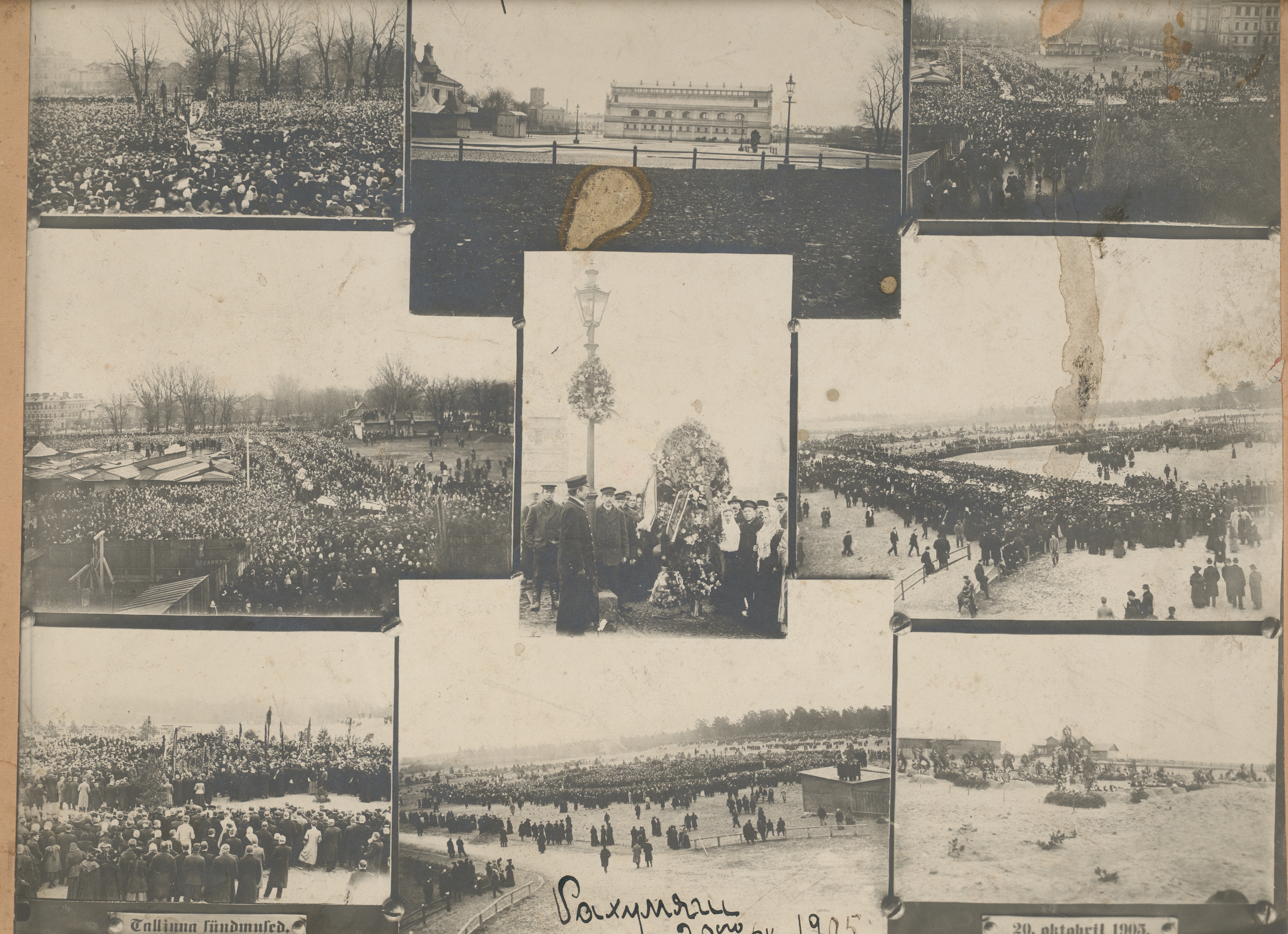 1905 a. 16. X funeral of the dead in Tallinn 20. X