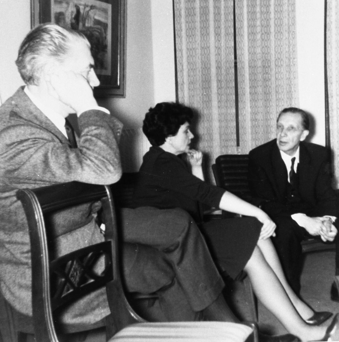 Aleksis Rannit, Asta Willmann and Ants Oras in 1966