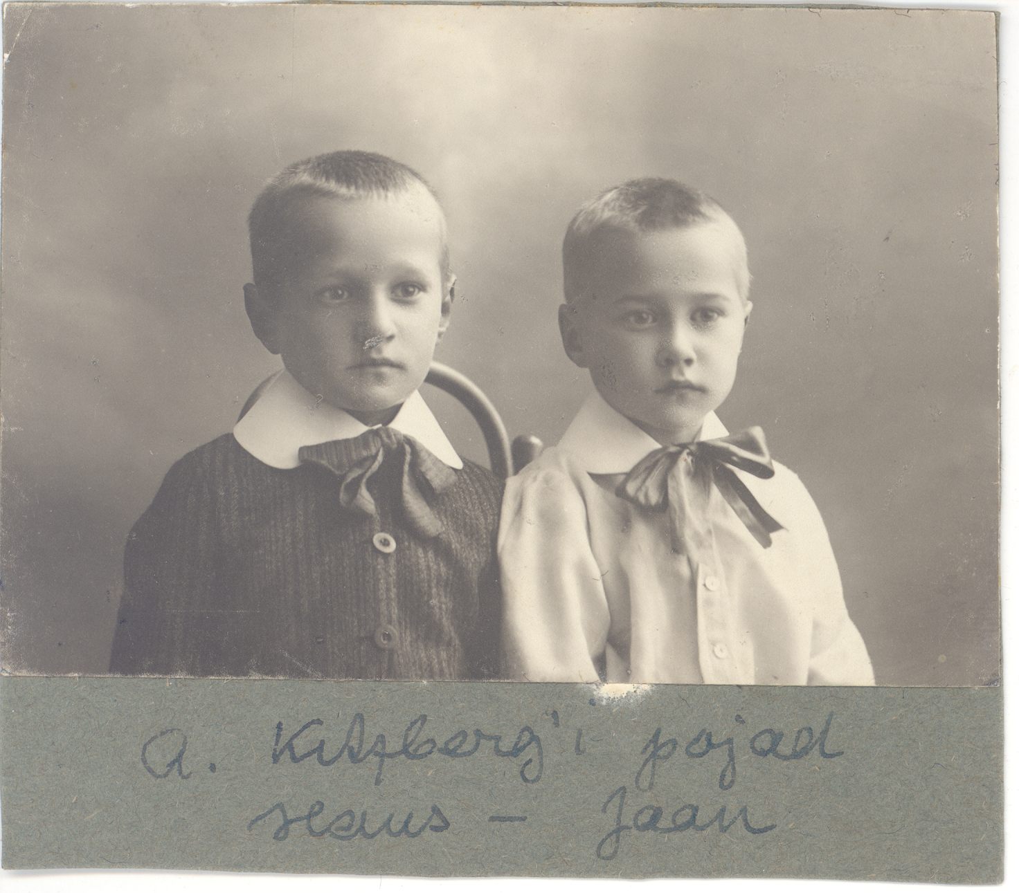 A. Kitzberg's sons Hans and Jaan