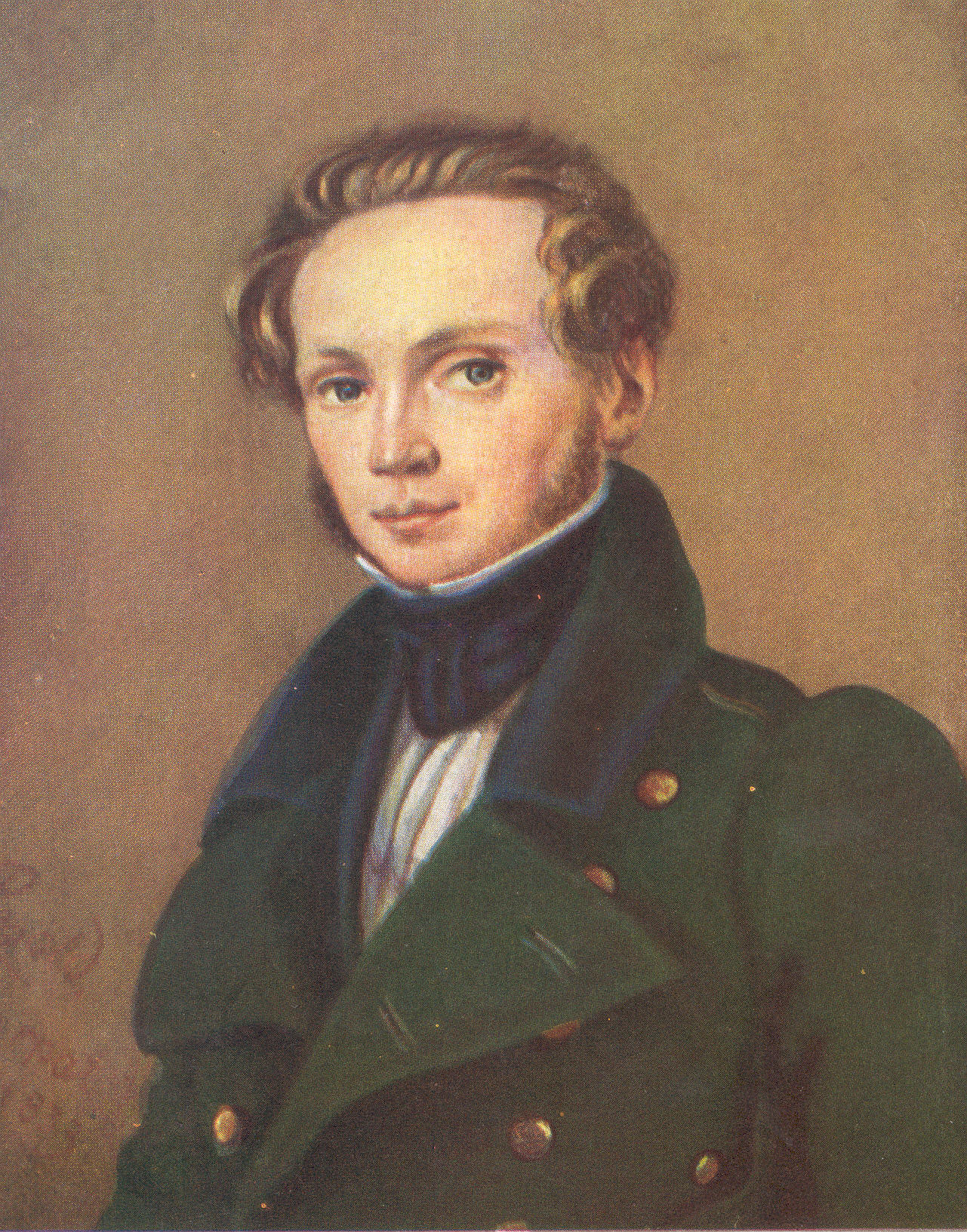 FR. R. Faehlmann. A. Pezold oil painting 1833