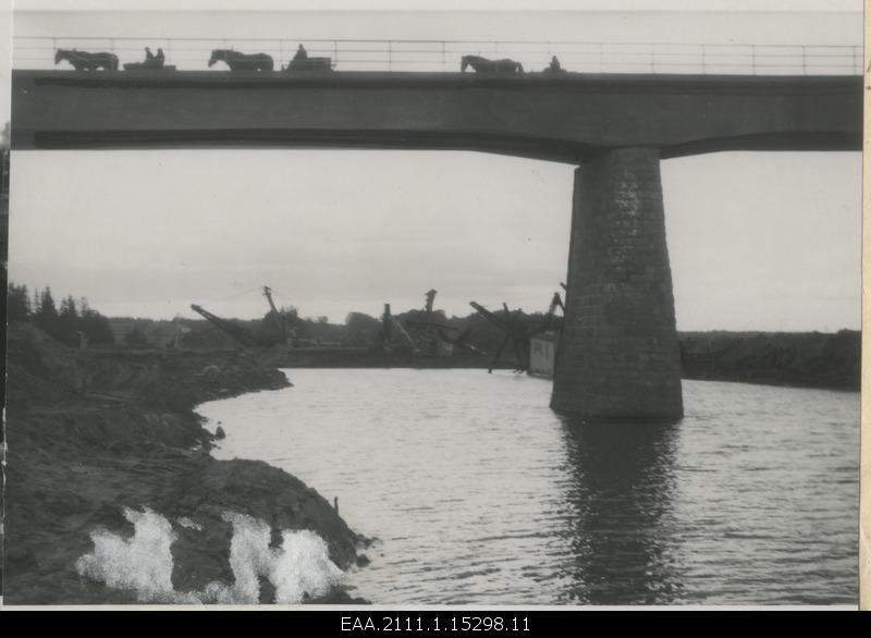 View of the newly prepared Luunja Bridge