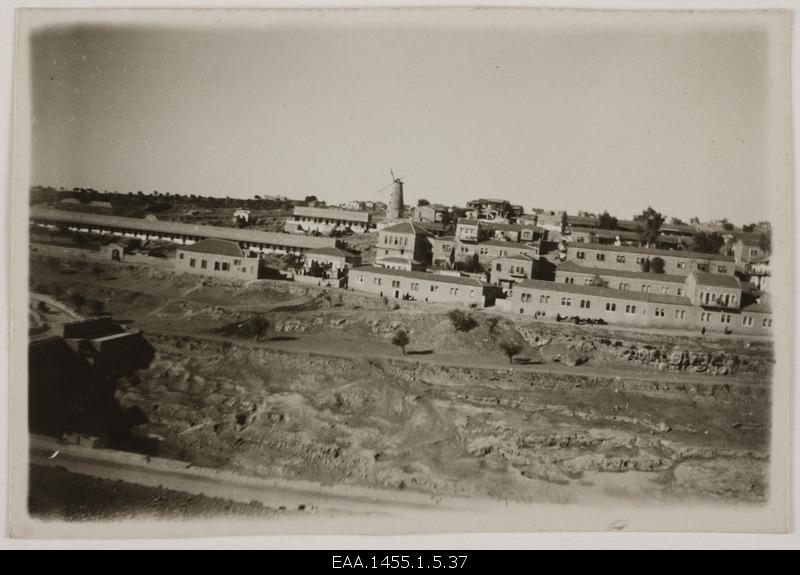 Jerusalem from the district of Yemin Moshe, in the background of the Montefiore windmill