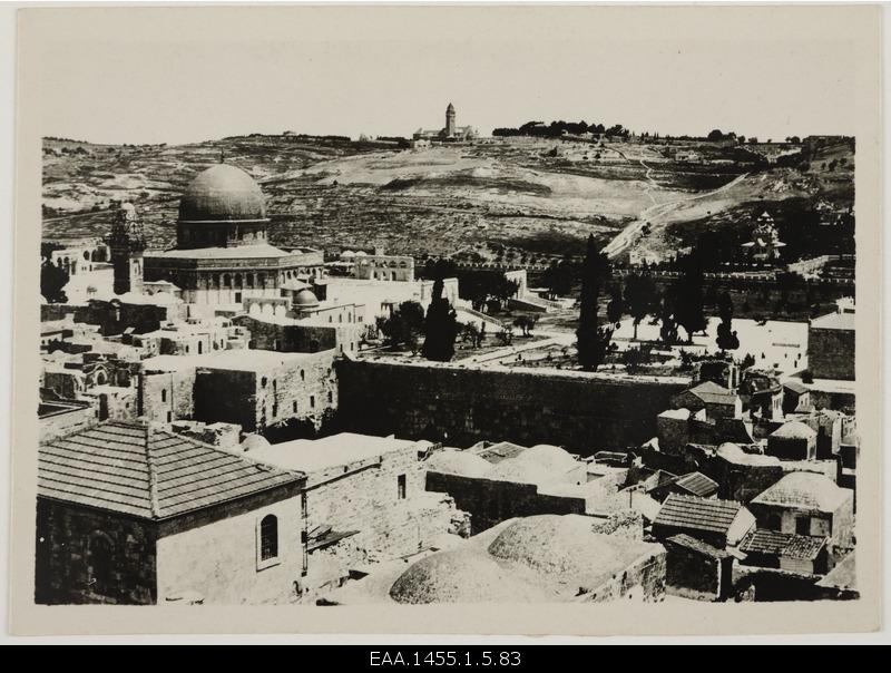 The Old Town of Jerusalem, view from Templimäki to Oil Mountain