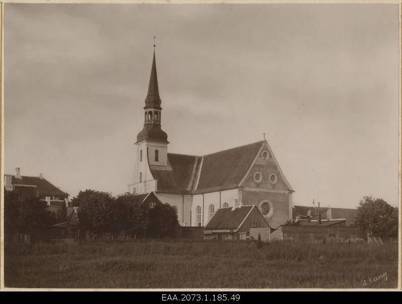 Pärnu Eliisabeth Church with a new wing building built in 1893