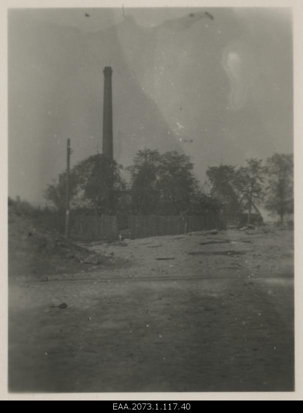 War breaks in Pärnu 23.09.1944, Pärnu power plant destroyed by German forces
