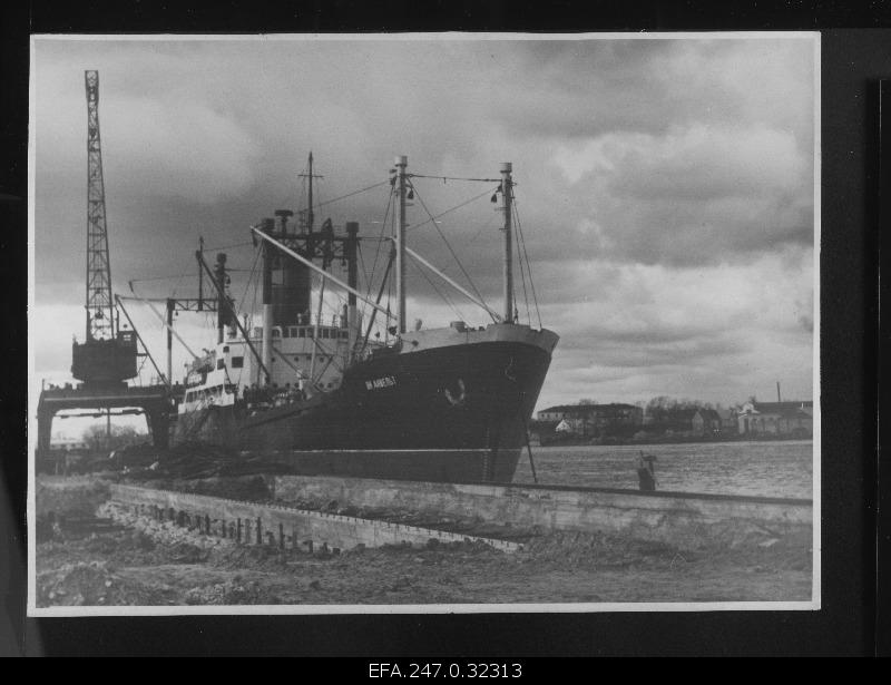 Aurik Jaan Anvelt after the arrival of herring from the Atlantic in the port of Pärnu.