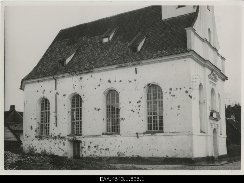 Pärnu Elizabeth Church suffered in World War II